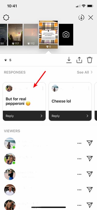 How to see store people's questions on instagram